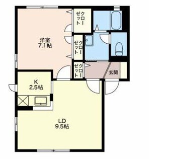 間取図 クロワール見附久保D