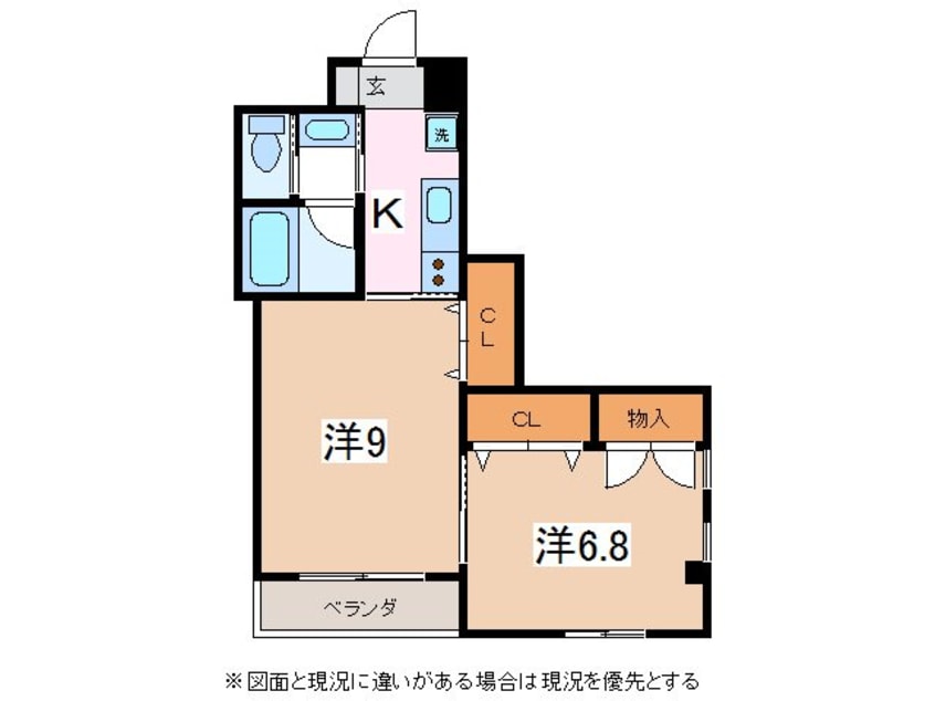 間取図 篠ノ井線/松本駅 徒歩5分 5階 築22年