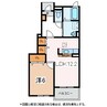 アンジュ 1LDKの間取り