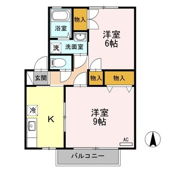 間取図 クレアール双葉　B