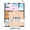 CASAまさきC 1Kの間取り