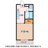コーポ水代 1Kの間取り