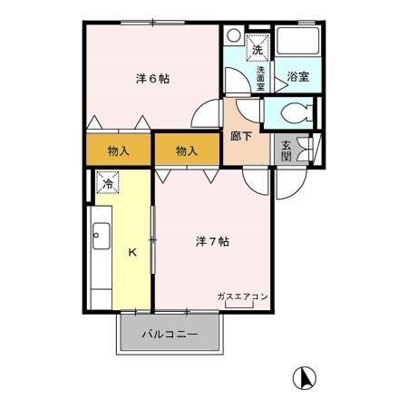 間取り図 セジュール・ソシアA