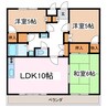 グランデ松本 3LDKの間取り