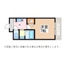 ロワール中央ビル 1Kの間取り