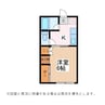 コーポ松岡 1Kの間取り