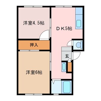 間取図 キャッスルハイツ