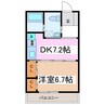 マンションチュラレ 1DKの間取り