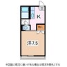 フォーブルＮ 1Kの間取り