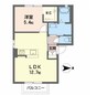 メゾン北深志 1LDKの間取り