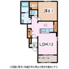 エクセレントハウスＴ.Ａ 1LDKの間取り