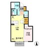 ソレイユ 1Rの間取り