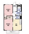 Surplus　Karasawa 2DKの間取り