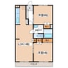 ナカタマンションナウ3 2LDKの間取り