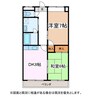 マンション菱花 2DKの間取り