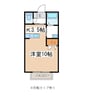 クレールB 1Kの間取り