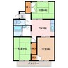 セジュール東和 3DKの間取り
