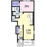 アベーテ 1LDKの間取り
