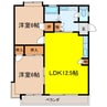 ライブタウン芳川 2LDKの間取り