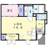 メゾン ソレイユ ドゥ 1LDKの間取り