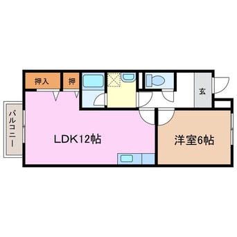 間取図 Surplus Two Riverside Hill寿A