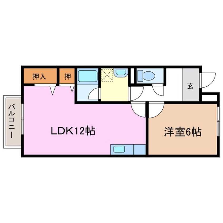 間取図 Surplus Two Riverside Hill寿A