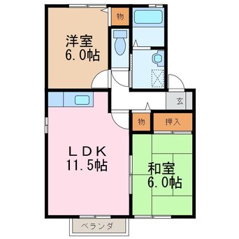 間取図 グレース矢沢Ｂ