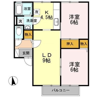 間取図 ボンビラス・ＨＯＳＯＮＯ　Ａ棟
