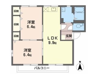 間取図 フレグランス上杉Ｂ