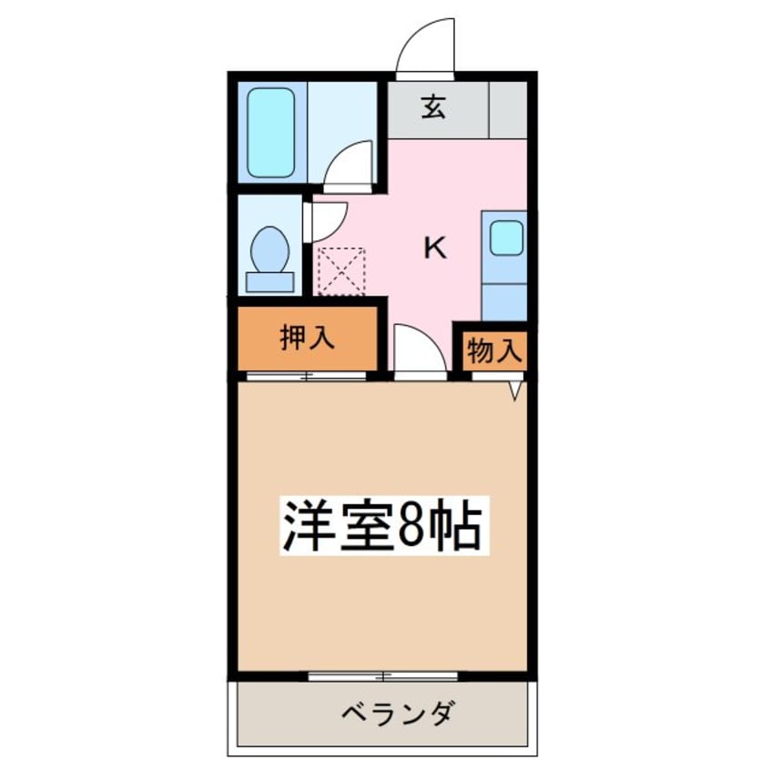 間取図 Little River Ｂ