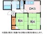 フレグランスカドヤ 2DKの間取り