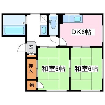 間取図 フレグランスカドヤ