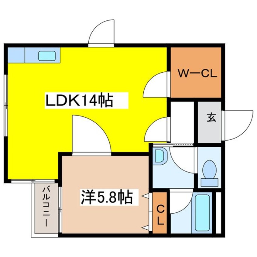 間取図 メゾンラサーナ