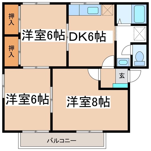 間取り図 ウィングス藤沢Ａ