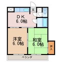 ロイヤルコーポ松本１号棟の間取図