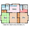 小原住宅　南 3DKの間取り