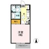 レヨネール・ＨＯＳＯＮＯ 1Kの間取り