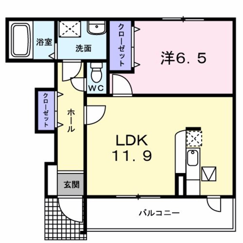 間取図 ビナグラード・Ｋｓ