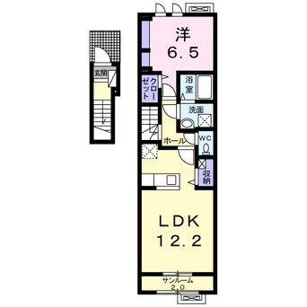 間取図 カーサ　シエロブルー