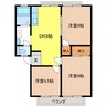 西村アーバンＥ 3DKの間取り