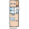 La sita深志 1LDKの間取り