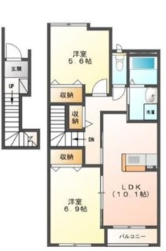 間取図 casa cielo　A棟