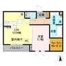 アーバンクレスト白板 1LDKの間取り