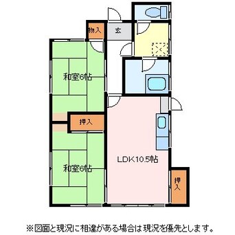 間取図 沢村小林貸家南