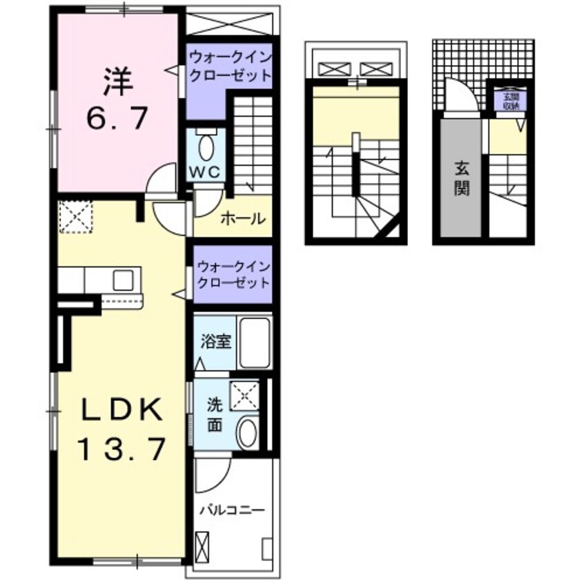 間取図 シャルマン櫻街６　梓館