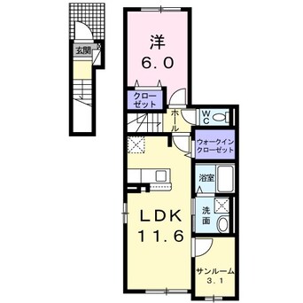 間取図 シャルマン櫻街６　梓館