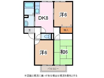 間取図 グリーンハイツ笹賀Ｂ
