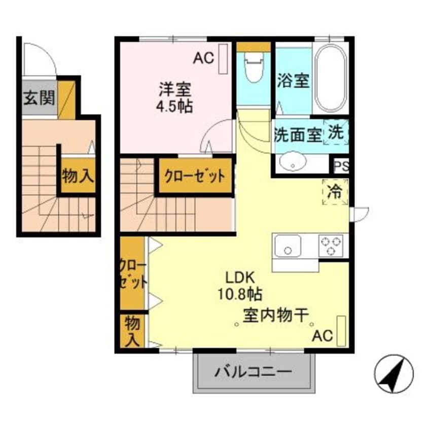 間取図 Laule’a（ラウレア）