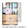 ユーイン上土 1Kの間取り