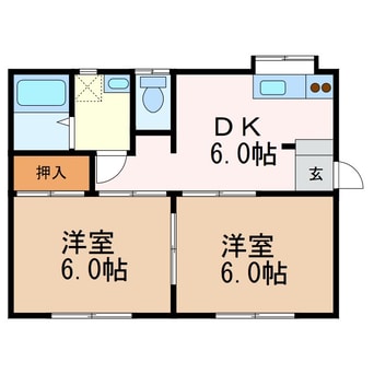 間取図 アルプスＡ